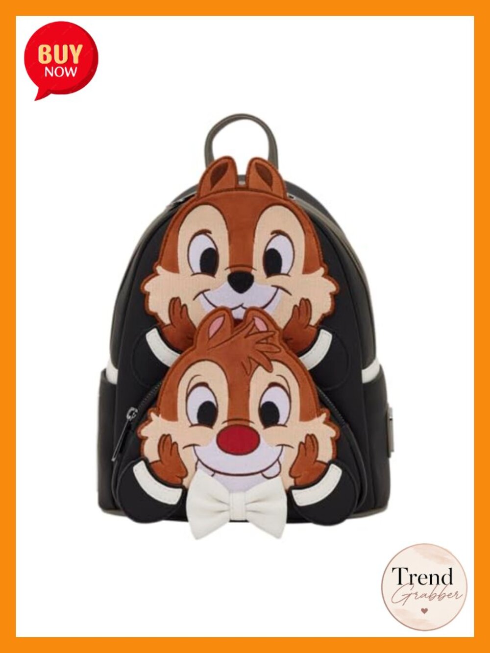 Loungefly Chip 'n' Dale Two Chips & a Miss Mini Backpack Faux Leather